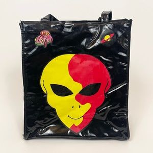 Vintage 90s Alien Space Tote Bag